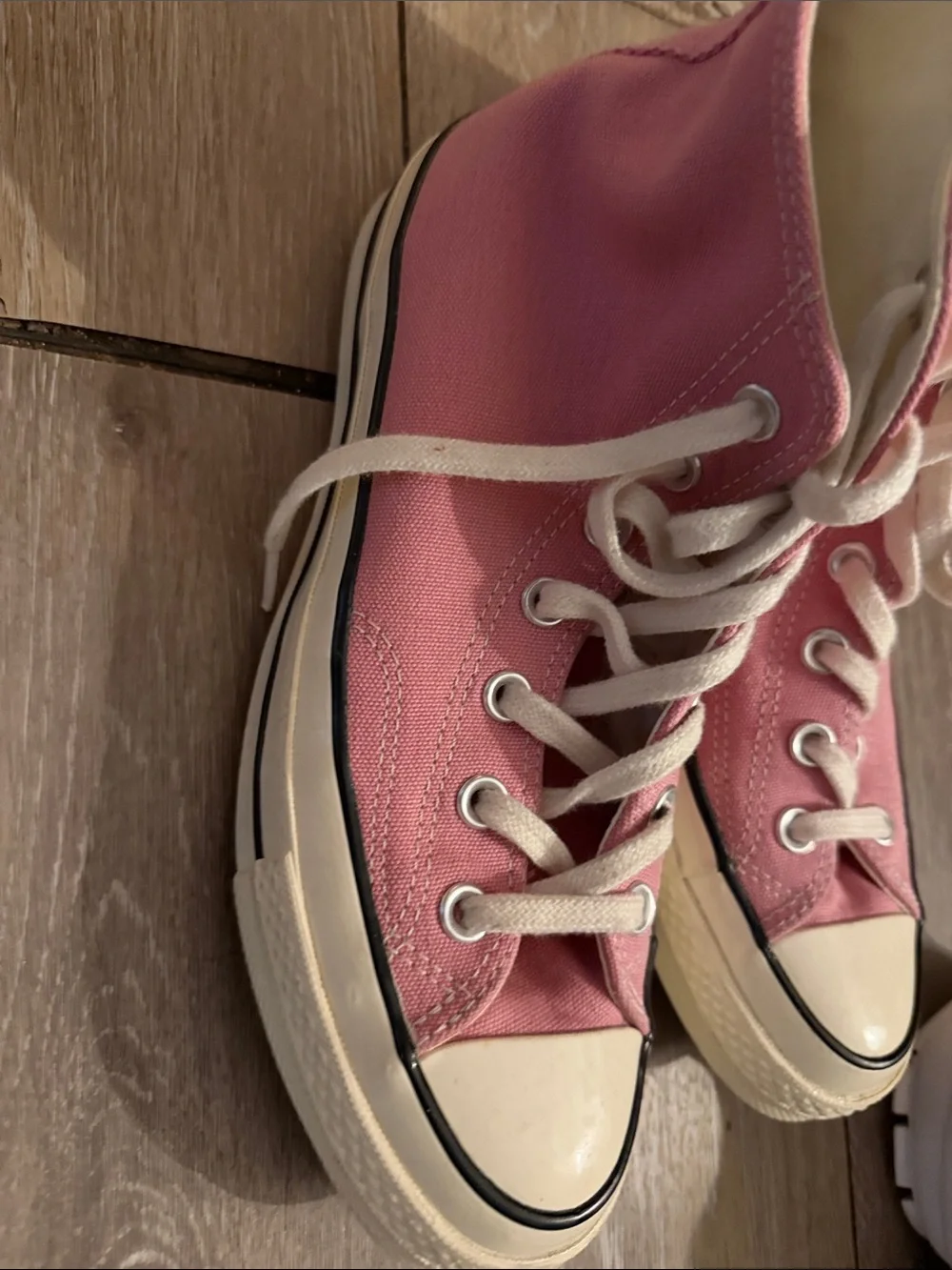 Converse Pink High-Top Canvas Athletic Shoes